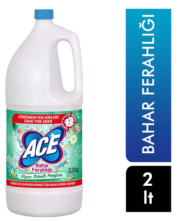 Ace Spring Fresh Scented Bleach 2 Liter - Powerful Cleaner & Disinfectant - Aladdin Business