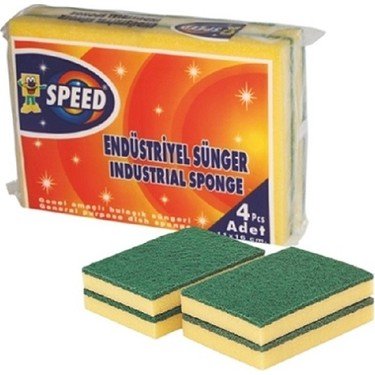Acord Speed Heavy - Duty Industrial Scrubber Sponges - 4 - Pack - Aladdin Business