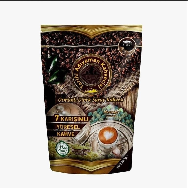 Adiyaman Dibek Turkish Coffee with Mastic Gum - 200g Ground Blend - Aladdin Business