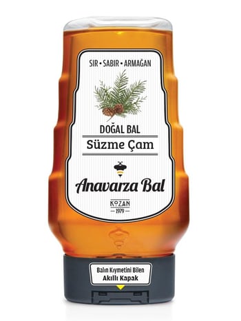 Anavarza Turkish Pine Honey - 325g Smart Lid Bottle - Natural & Authentic Flavor - Aladdin Business
