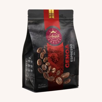 Anisah Coffee Genoa Espresso Whole Bean Medium Roast - 1000g Aromatic & Rich - Aladdin Business