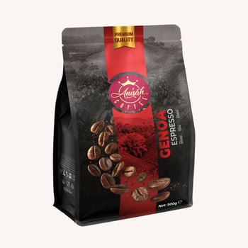 Anisah Coffee Genoa Espresso Whole Bean - Rich Aroma & Creamy Texture, 500g - Aladdin Business