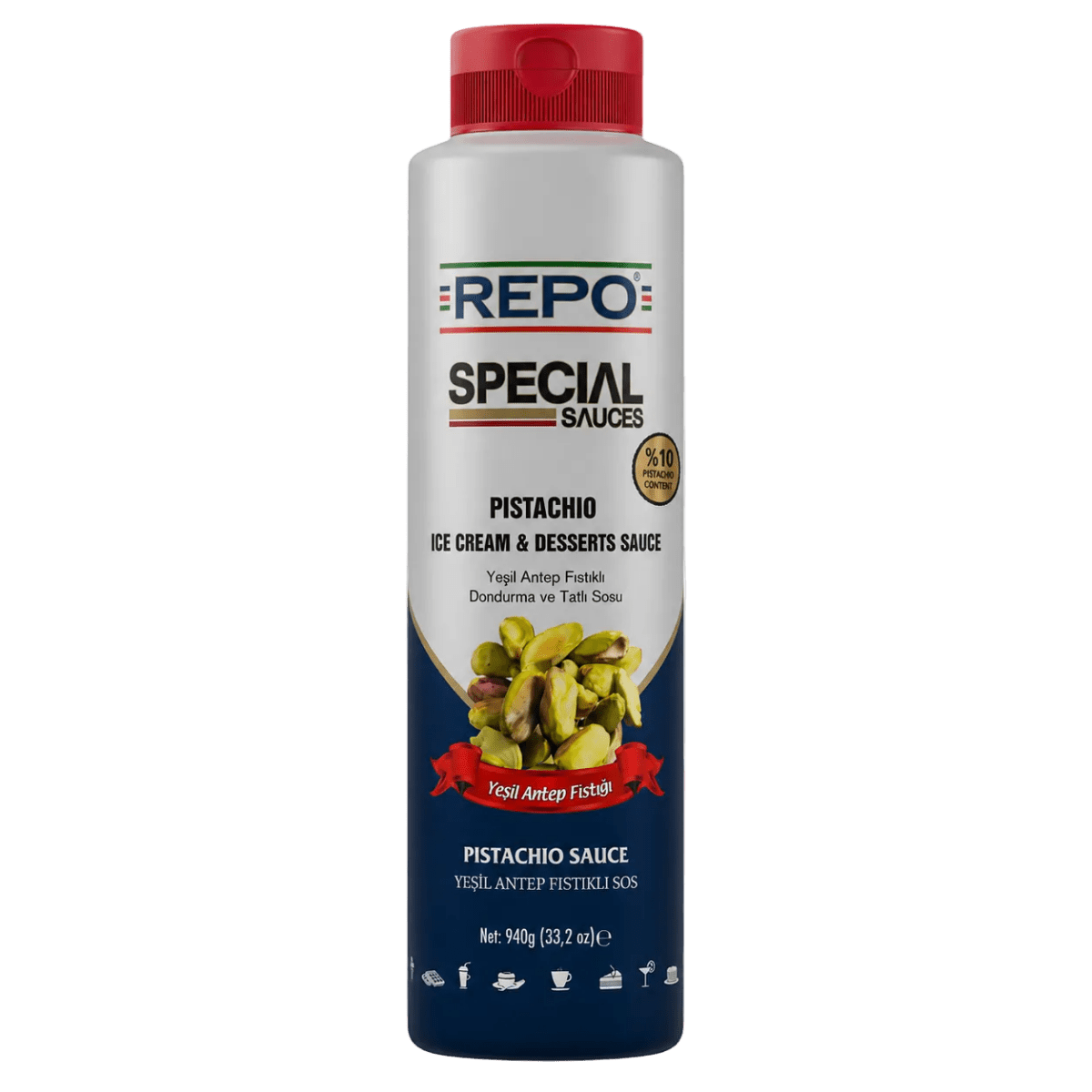 Antep Pistachio Topping Sauce with 10% Pistachio- 940g - Aladdin Business