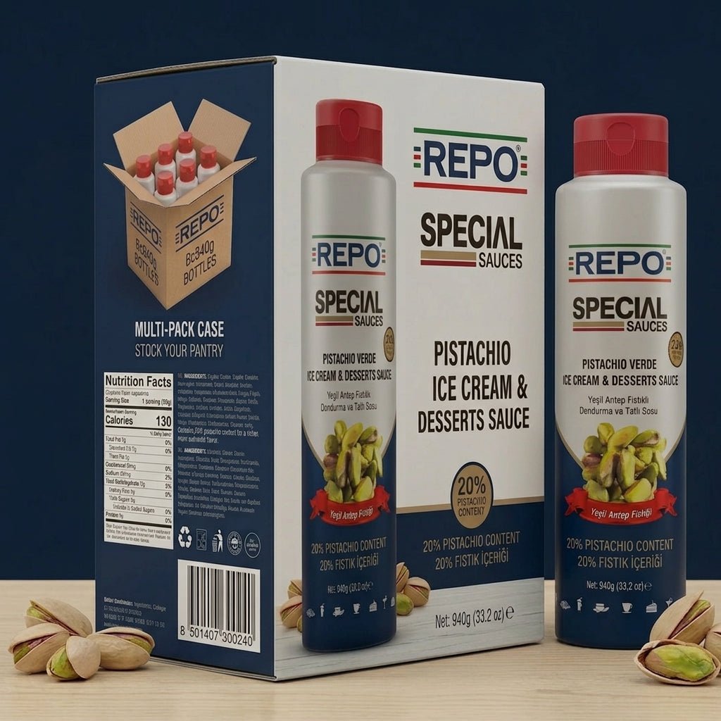 Antep Pistachio Verde Topping Sauce with 20% Pistachio- 940g - Aladdin Business