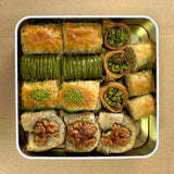 Asi | Assorted Pistachio and Walnut Baklava in Gift Metal Box - Aladdin Business