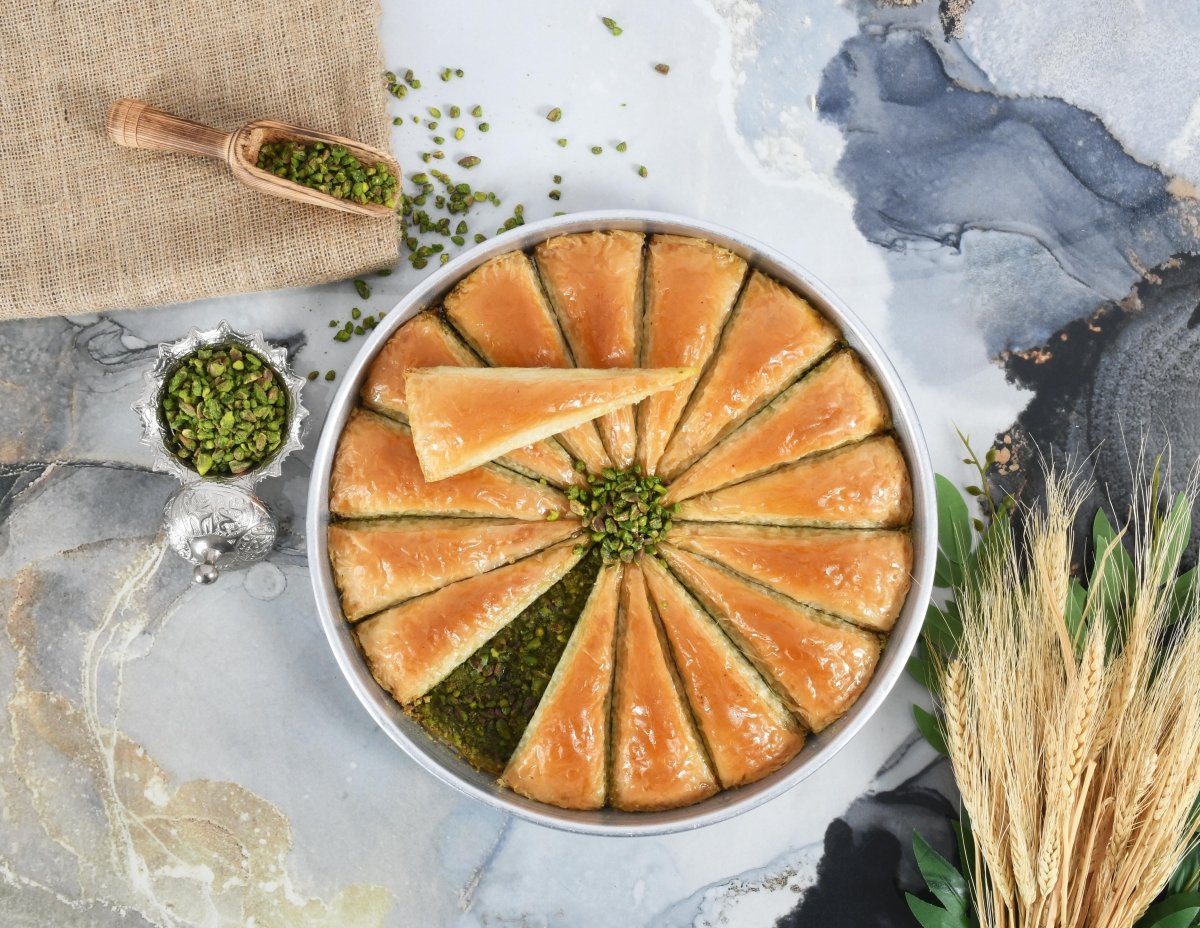 Asi | Carrot Slice Baklava with Pistachio Tray - Aladdin Business