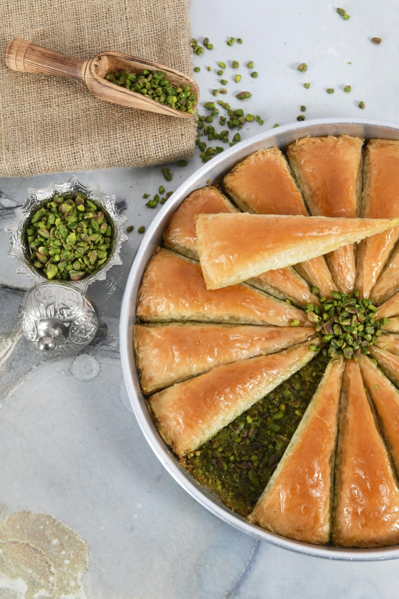 Asi | Carrot Slice Baklava with Pistachio Tray - Aladdin Business