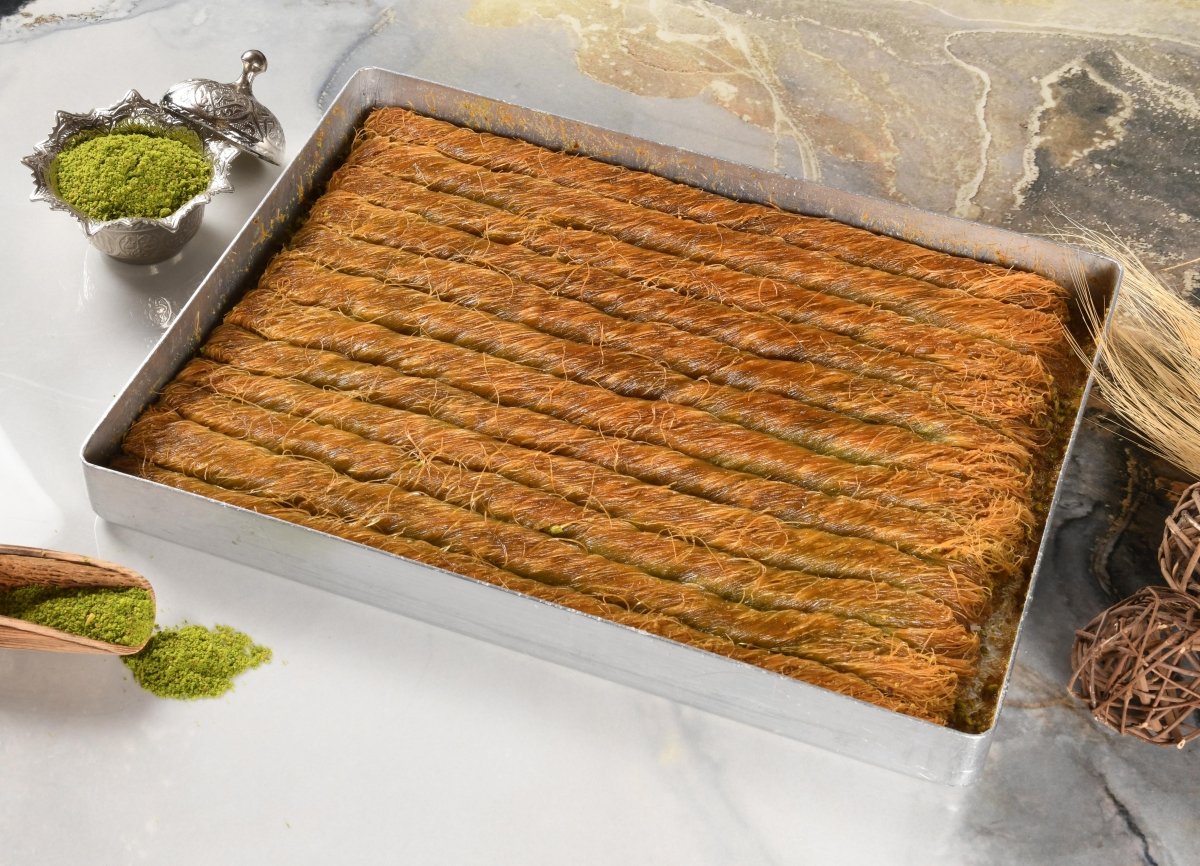 Asi | Gaziantep Pistachio Burma Kadayif Tray - Aladdin Business