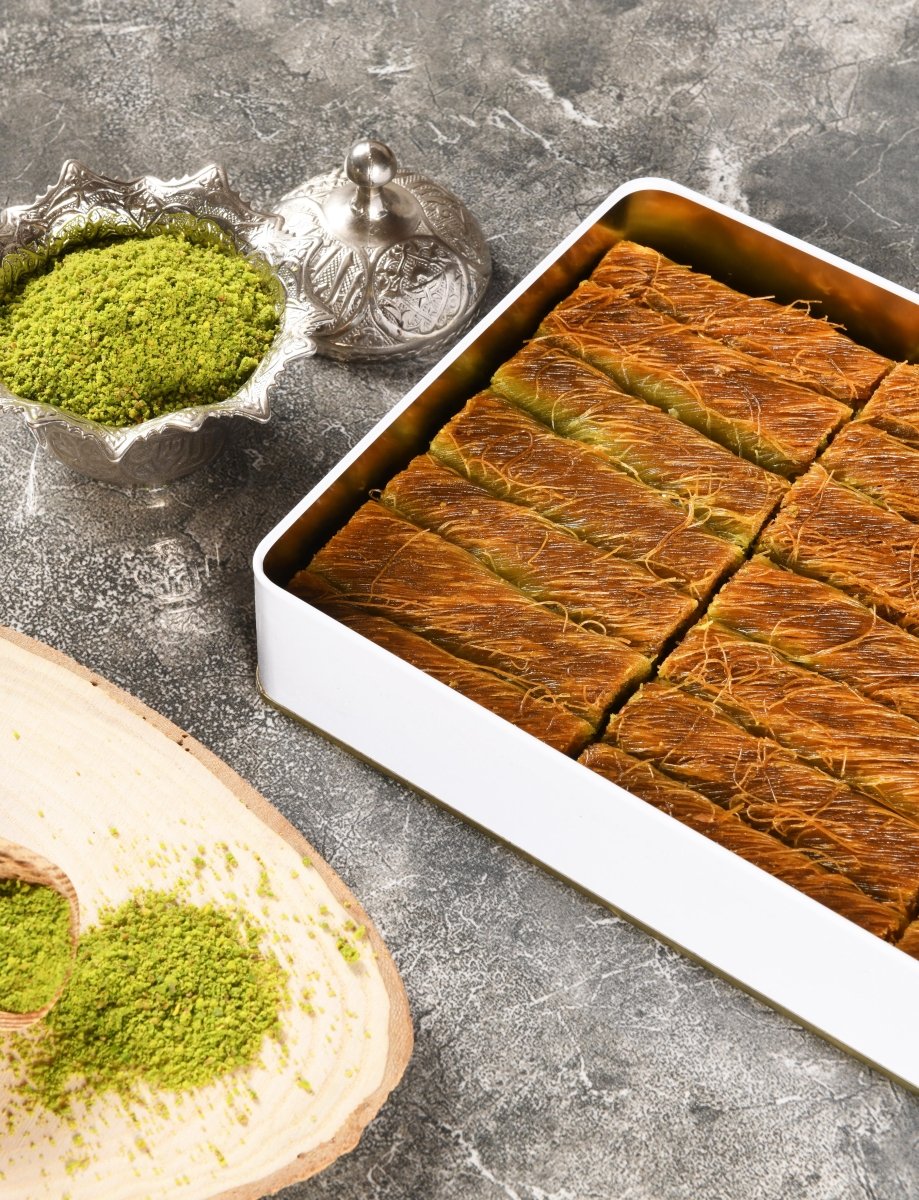 Asi | Gaziantep Pistachio Burma Kaydayif in Gift Metal Box - Aladdin Business
