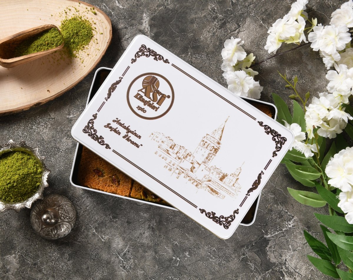 Asi | Pistachio Kadayif in Gift Metal Box - Aladdin Business