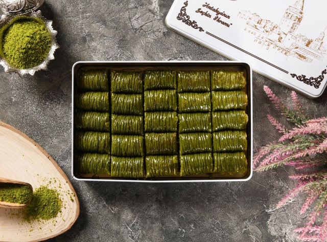 Asi | Pistachio Sarma Baklava in Gift Metal Box - Aladdin Business