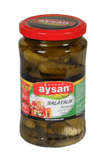 Aysan Turkish Cucumber Pickles - Crispy Brine 340g Jar - Aladdin Business