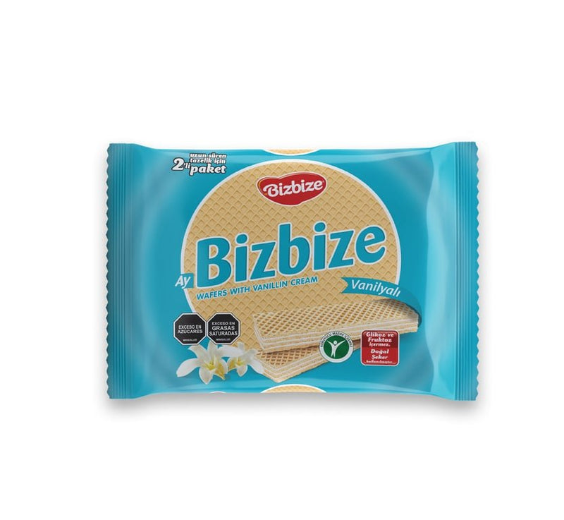 Aytac Bizbize Vanilla Cream Wafer Cookies, Crispy Turkish Snack 340g Pack - Aladdin Business