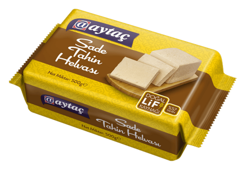 Aytac Traditional Plain Halva - Authentic Turkish Sesame Dessert, 500g - Aladdin Business