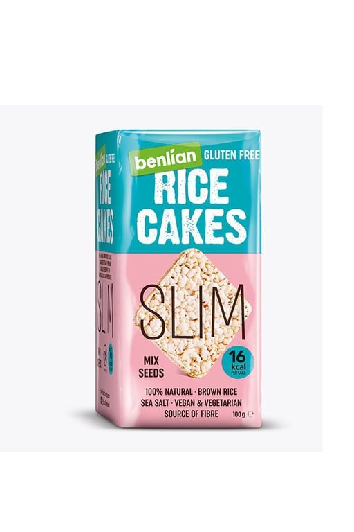Benlian Slim Mixed Seeds Rice Cakes 100g - Wholesome & Crispy Snack - Aladdin Business