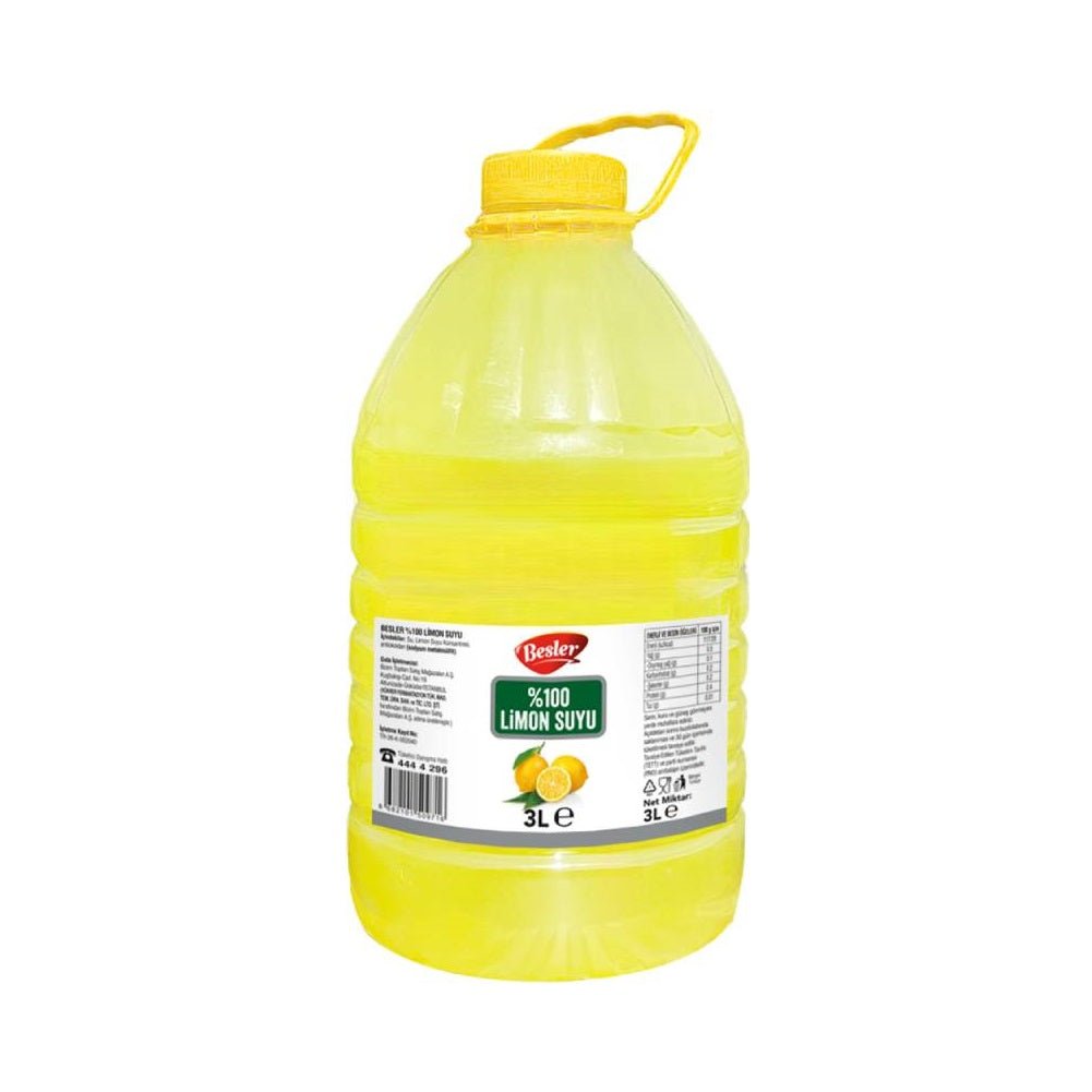 Besler Authentic Turkish Lemon Dressing - Large 3 Liter Bottle - Aladdin Business