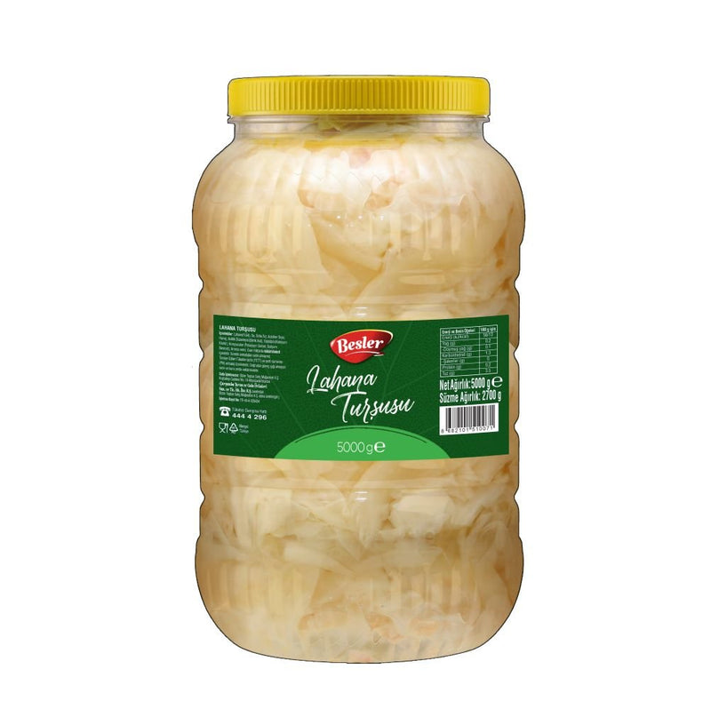 Besler Authentic Turkish White Cabbage Pickles, 5 kg Jar - Aladdin Business
