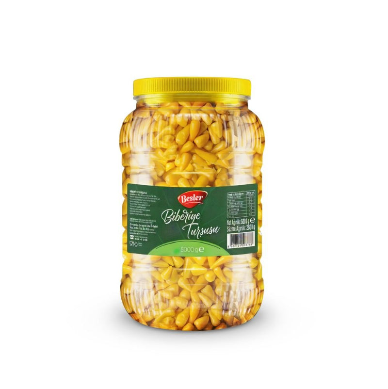 Besler Gourmet Turkish Pickled Hot Peppers, 5 Kg Jar - Aladdin Business