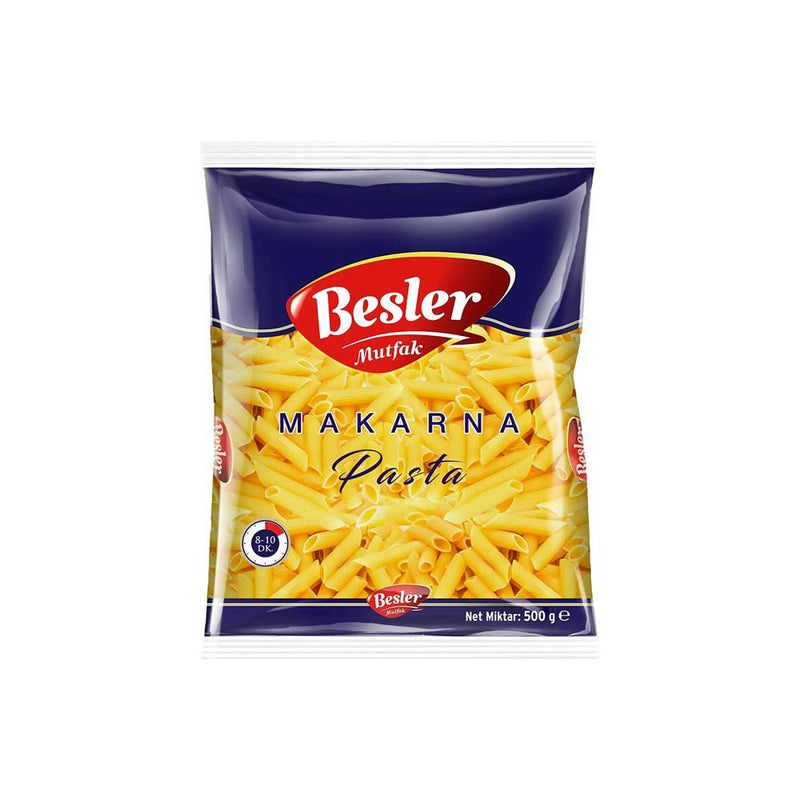 Besler Mutfak Penne Pasta 500g Bag - Premium Turkish Durum Wheat - Aladdin Business