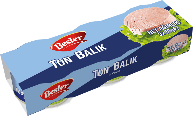Besler Premium Canned Tuna, 3 - Pack (3x80g) – Versatile Protein Source for US Market - Aladdin Business