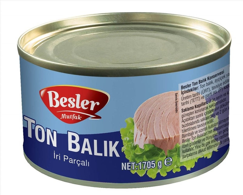 Besler Premium Canned Tuna for Foodservice - Large 1.7kg Catering Size - Aladdin Business