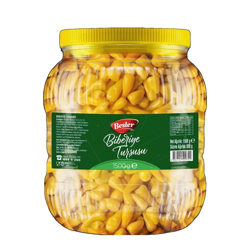 Besler Premium Turkish Rosemary Pickles - 1500g Large Jar - Aladdin Business