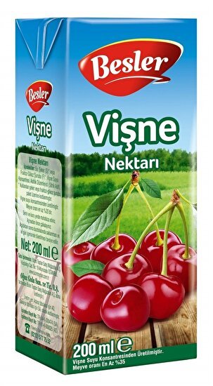 Besler Sour Cherry Nectar Drink, 200ml Cartons - 27 Pack - Aladdin Business
