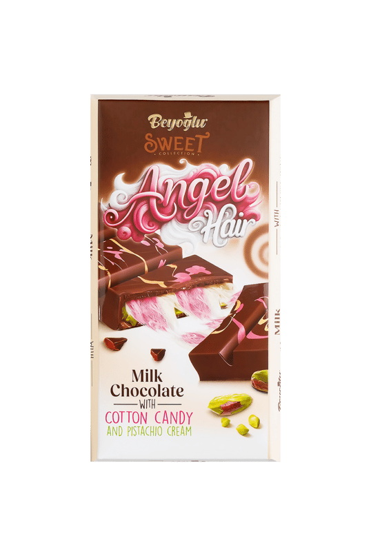 Angel Hair Chocolate with Cotton Candy and Pistachio Cream - 1 Pallet, 64 Cases