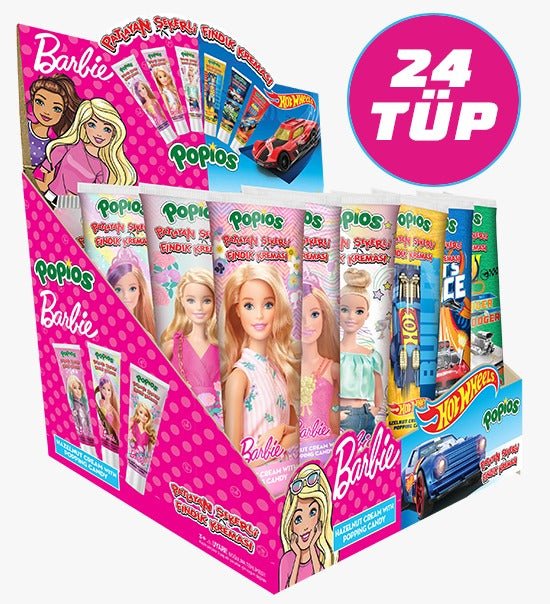 BONART Barbie Hot Wheels Popping Candy Hazelnut Cream Tube 32g - Aladdin Business