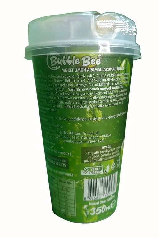 Bubble Bee Natural Lime Flavored Beverage 350ml - Aladdin Business
