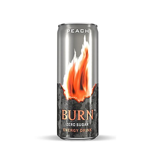 Burn Zero Sugar Peach Energy Drink 250ml - Aladdin Business