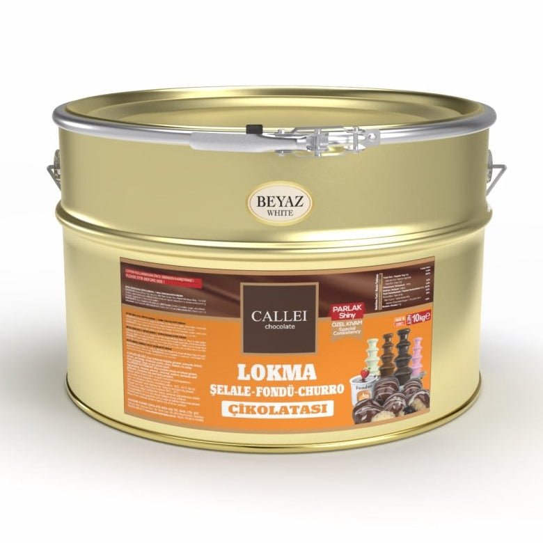 Callei 10kg White Fondue & Chocolate Fountain Cream - Aladdin Business