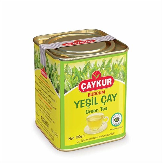 Caykur Burcum Turkish Green Tea in Tin Can, 100g - Premium Quality - Aladdin Business