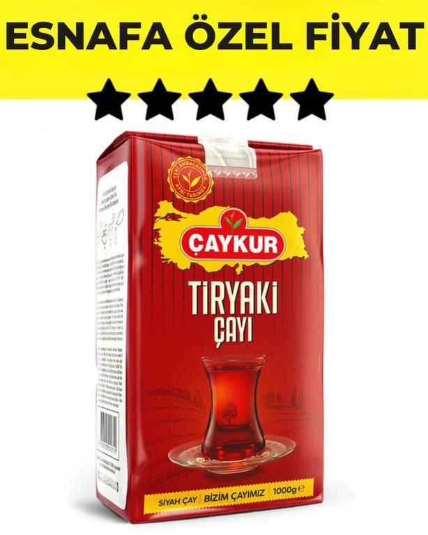 Caykur Tiryaki Black Tea 1000g - Authentic Turkish Brew for Cafes & Retail - Aladdin Business