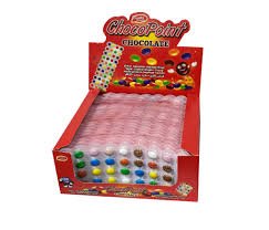 Choco Point Candy Coated Chocolate Drops - 24 Count Blister Pack - Aladdin Business
