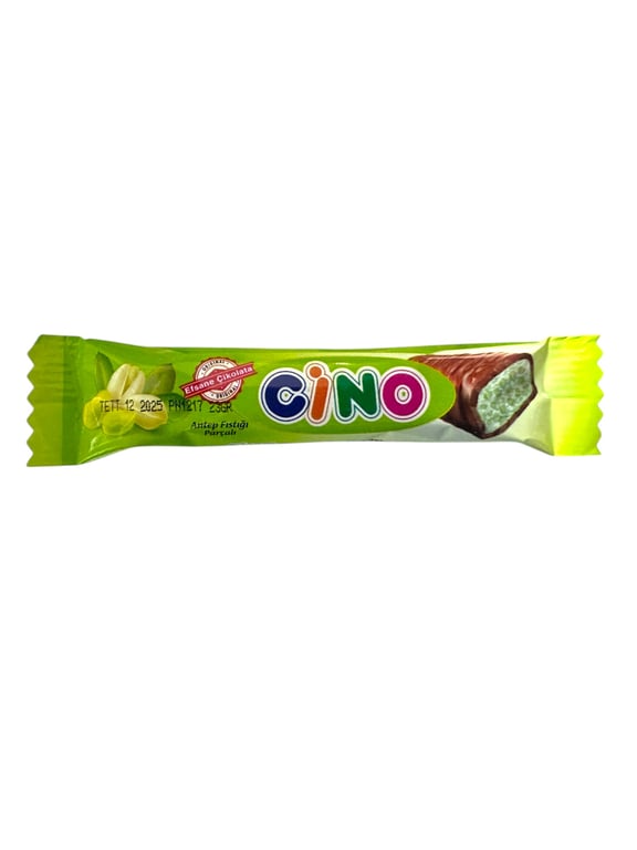 Cino Turkish Milk Chocolate Bar with Real Antep Pistachio Pieces, 25g - Aladdin Business