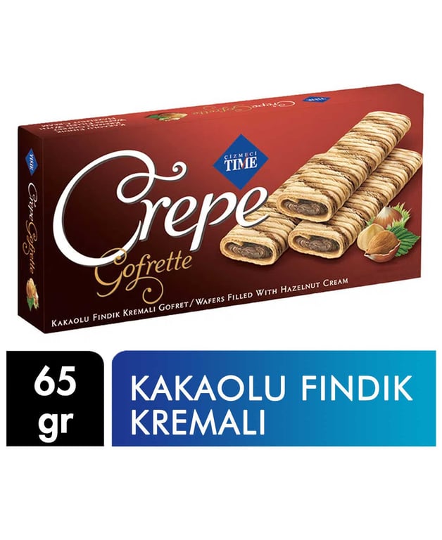 Cizmeci Time Crispy Cocoa Hazelnut Cream Wafer Bar 65g - Aladdin Business