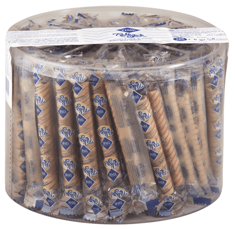 Cizmeci Time Crispy Wafer Roll Sticks | 108 - Count Snack Pack - Aladdin Business