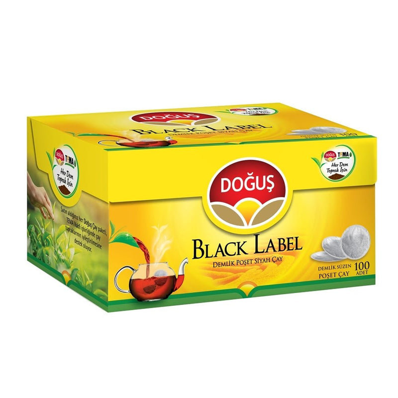 Dogus Black Label Turkish Teapot Tea Bags, 100 - Count (320g) - Aladdin Business