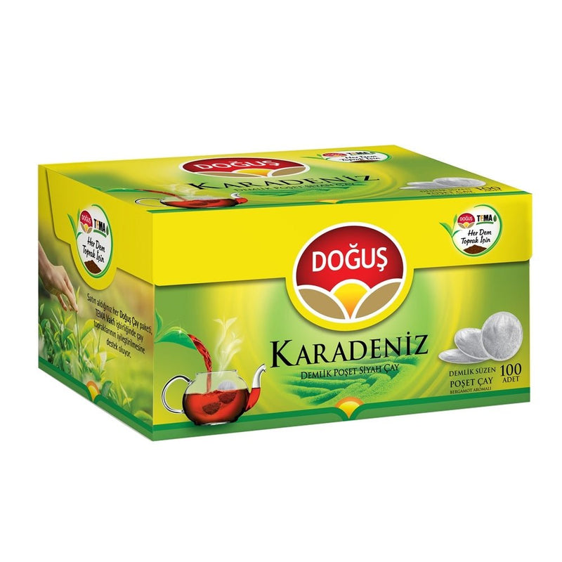 Dogus Karadeniz Turkish Black Tea Bags | 100 Teapot Servings (3.2g) - Aladdin Business