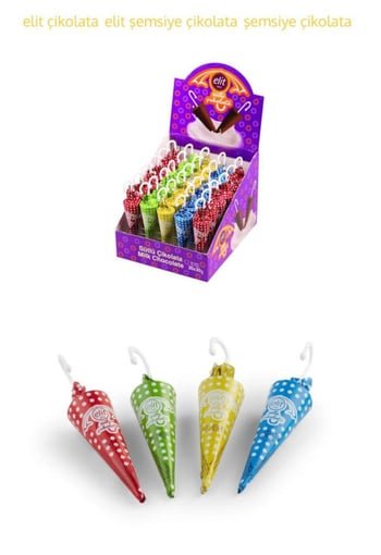 Elit Milk Chocolate Umbrellas 30g - 30 Count Individually Wrapped - Aladdin Business