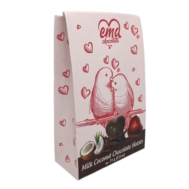 Ema Premium Heart - Shaped Coconut Cream Milk Chocolate - 71g - Aladdin Business