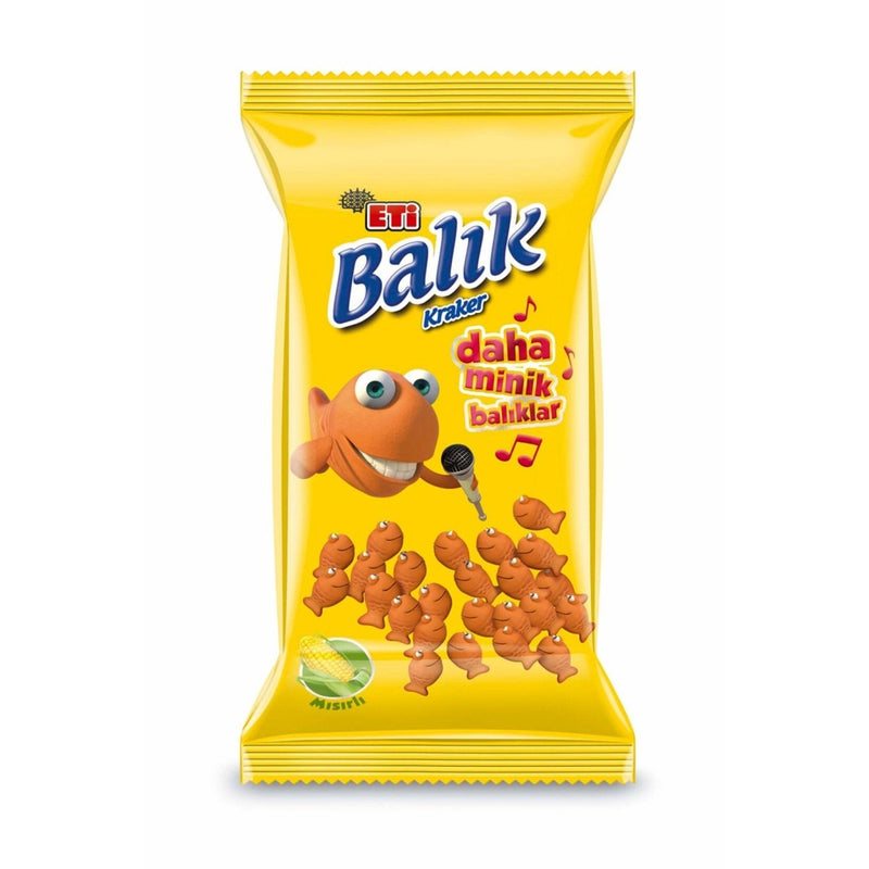 Eti Corn Fish Crackers 70g - Authentic Turkish Savory Snack - Aladdin Business