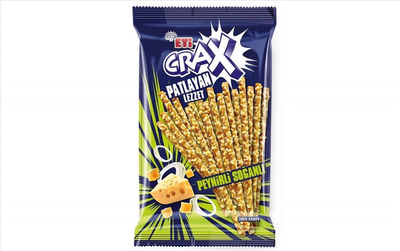 Eti Crax Cheese & Onion Savory Crackers - 20 x 50g Packs - Aladdin Business