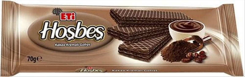 Eti Hosbes Turkish Cocoa Cream Wafer Bar - 70g - Aladdin Business