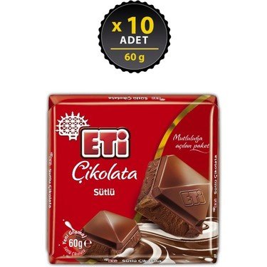 Eti Smooth Milk Chocolate Bar 60g - Authentic Turkish Treat - Aladdin Business