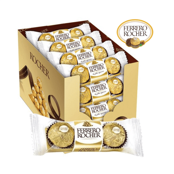 Ferrero Rocher Hazelnut Chocolate Crispy Wafer - 37.5g Individual Pack - Aladdin Business