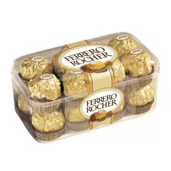 Ferrero Rocher Premium Hazelnut Chocolate Pralines – 16 Count Gift Box (200g) - Aladdin Business