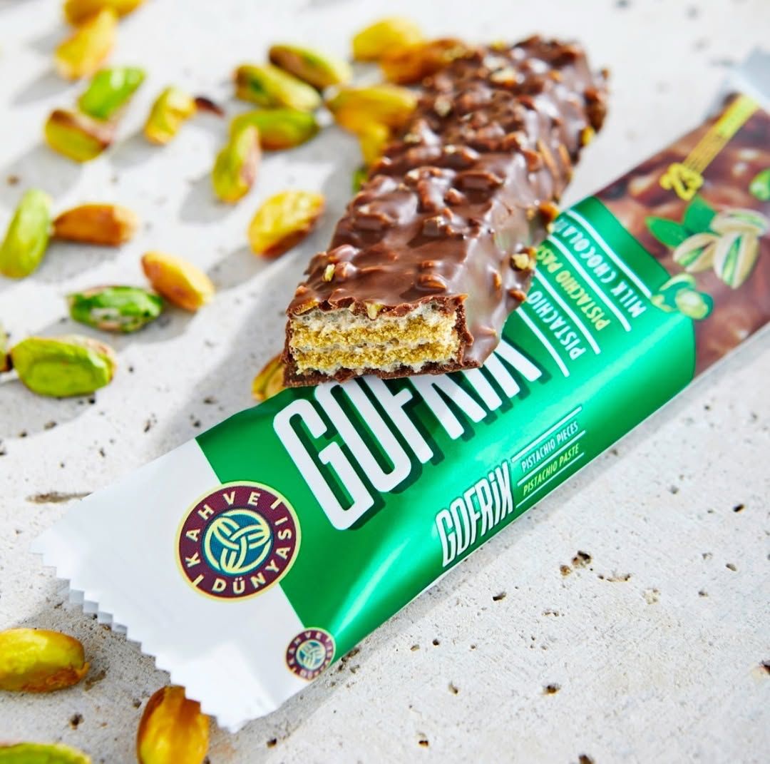 Chocolate Bar with Antep Pistachios - 1 Pallet, 112 Boxes