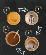 Gold Cup Instant Turkish Coffee Cups | Case of 120 - Aladdin Business